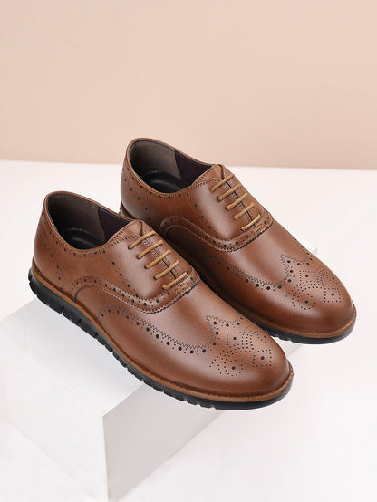 Retro hollow-soled work and casual Oxford leather shoes - Bellkmart