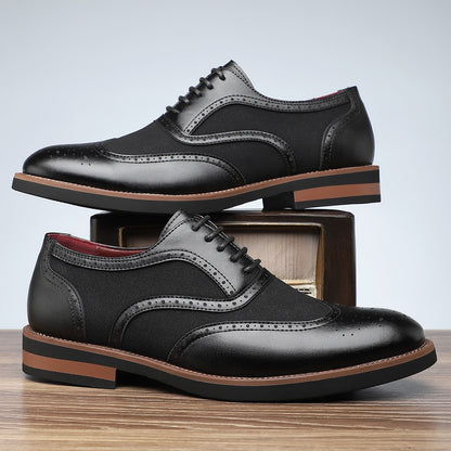 Carved Oxford comfortable breathable shoes - Bellkmart