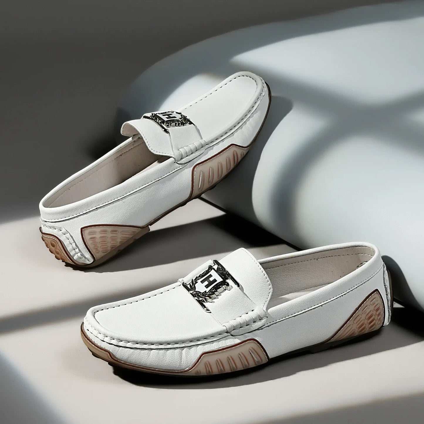 Breathable leather non-slip trendy casual leather shoes - Bellkmart