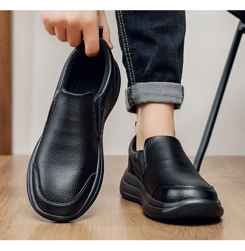 Comfortable orthopedic leather shoes