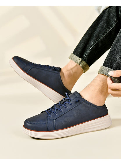 Men's fleece-lined outdoor slip-on shoes