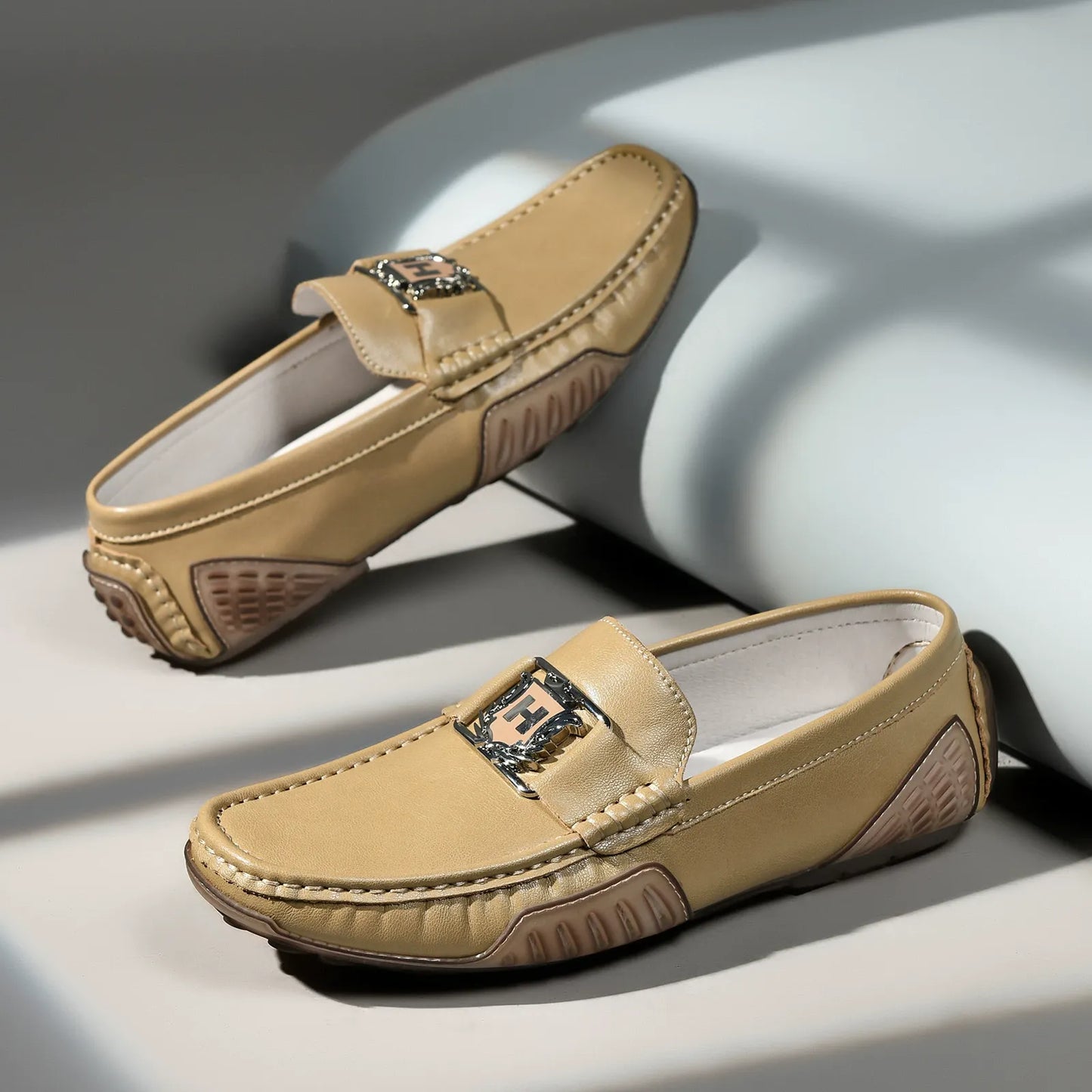 Breathable leather non-slip trendy casual leather shoes - Bellkmart