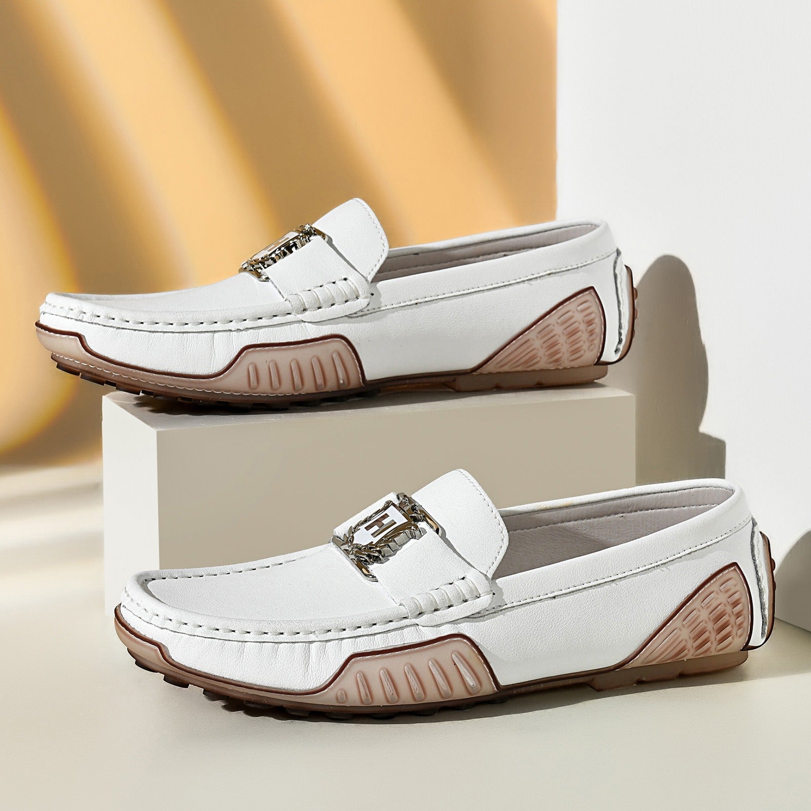 Breathable leather non-slip trendy casual leather shoes - Bellkmart