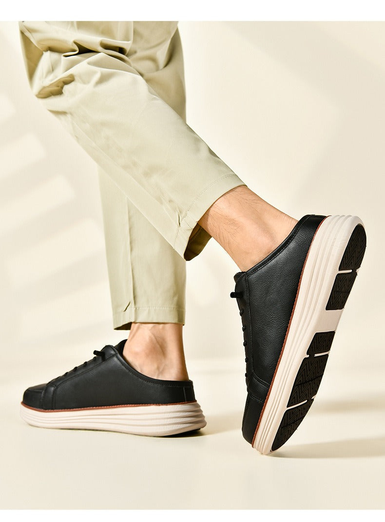 Men's fleece-lined outdoor slip-on shoes