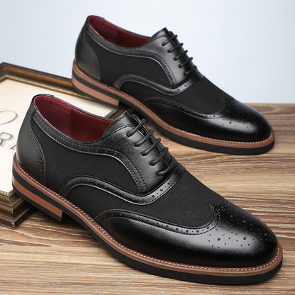 Carved Oxford comfortable breathable shoes - Bellkmart