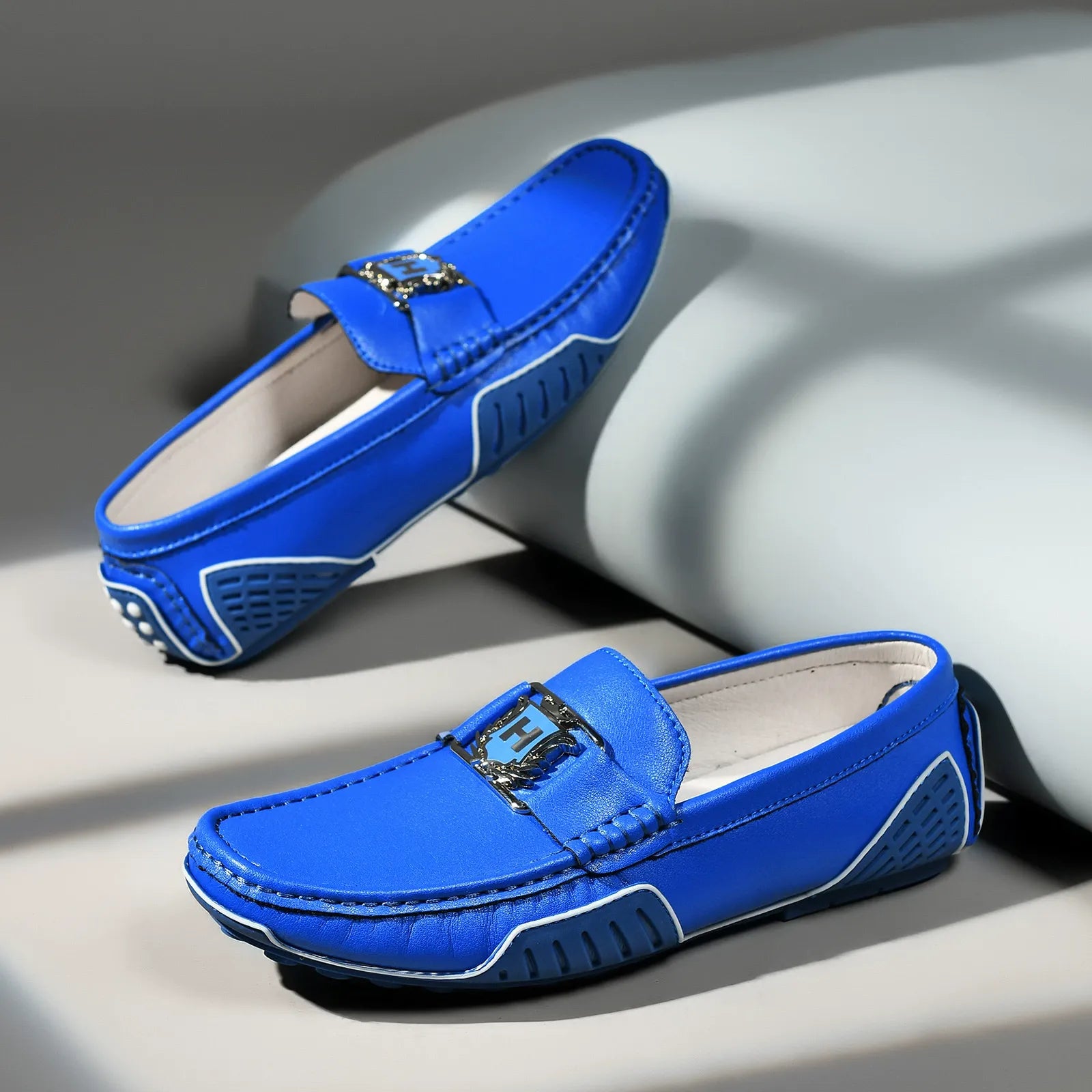 Breathable leather non-slip trendy casual leather shoes - Bellkmart