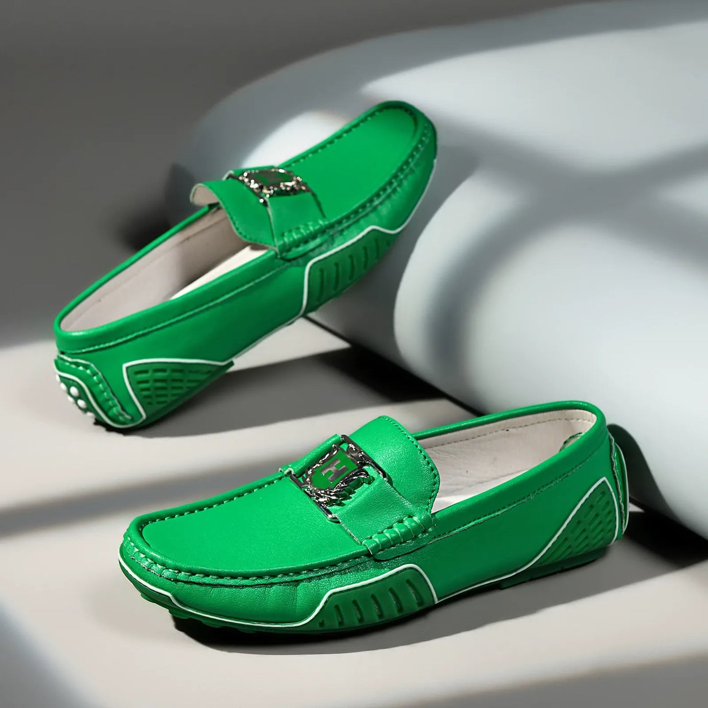 Breathable leather non-slip trendy casual leather shoes - Bellkmart