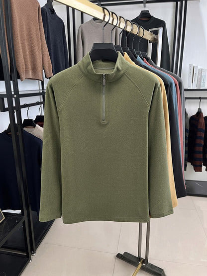 Men's stand collar Thickened sweatshirt - Bellkmart