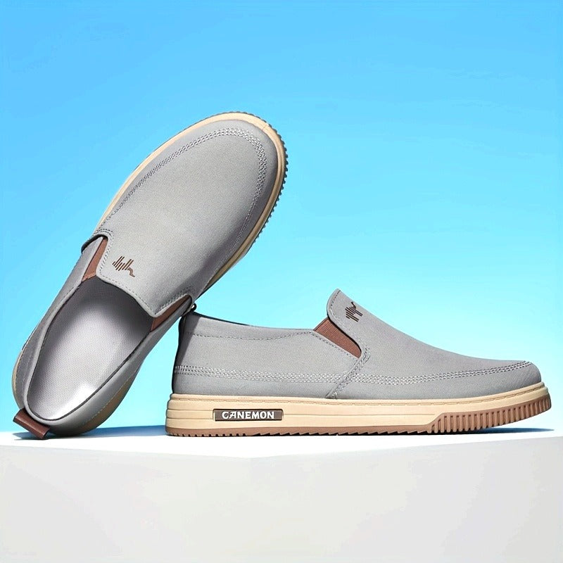 Men's Lightweight Breathable Slip-On Canvas - Bellkmart