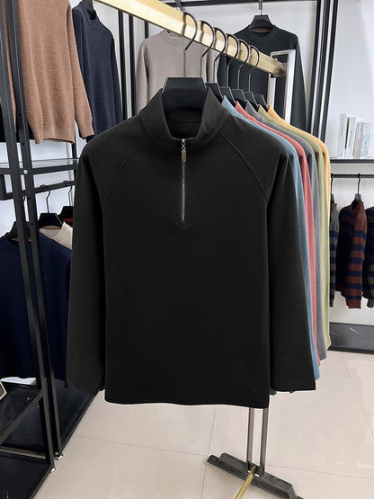 Men's stand collar Thickened sweatshirt - Bellkmart