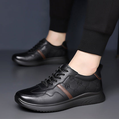Autumn leather comfort sneakers - Bellkmart