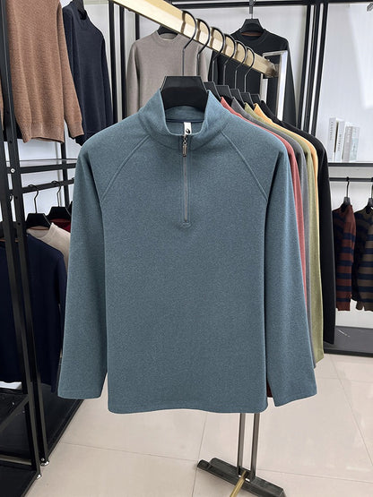 Men's stand collar Thickened sweatshirt - Bellkmart