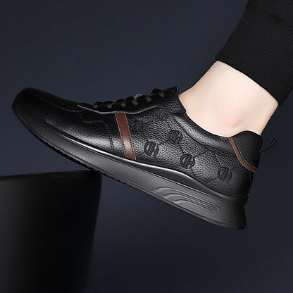 Autumn leather comfort sneakers - Bellkmart