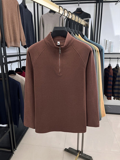 Men's stand collar Thickened sweatshirt - Bellkmart