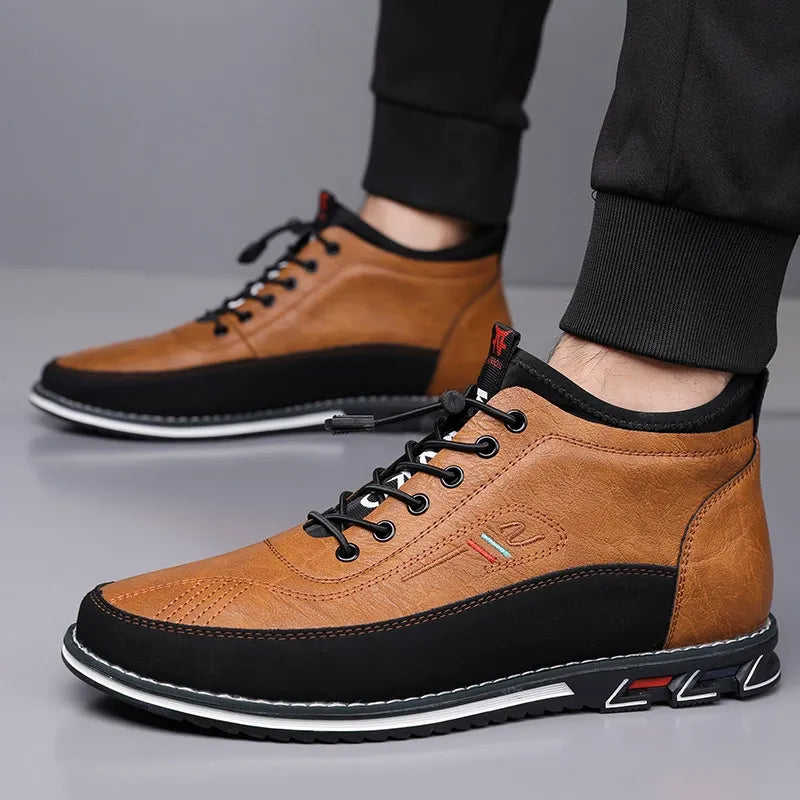 High-top Men's Casual Dress Orthopedic Dress Shoes（Upgraded）