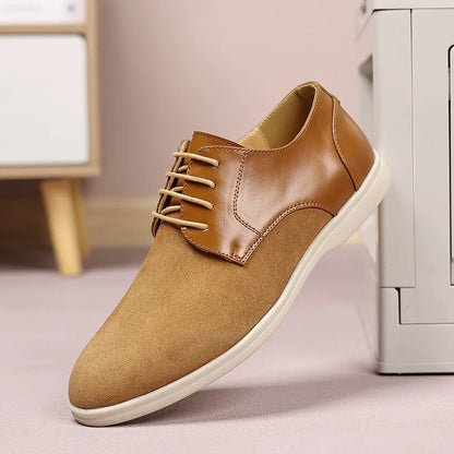 Suede and nubuck leather business shoes