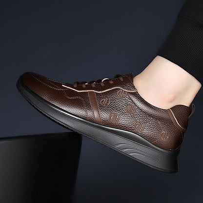 Autumn leather comfort sneakers - Bellkmart