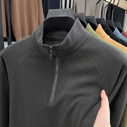 Men's stand collar Thickened sweatshirt - Bellkmart