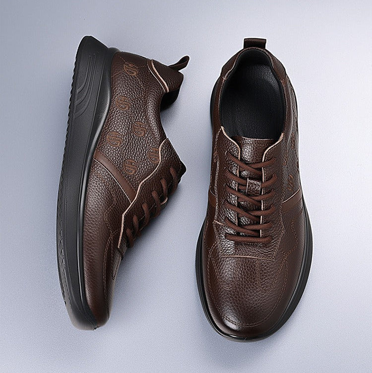 Autumn leather comfort sneakers - Bellkmart