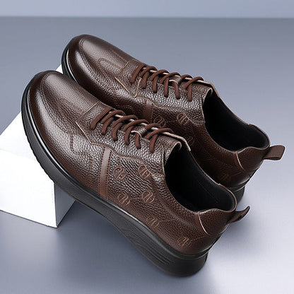 Autumn leather comfort sneakers - Bellkmart