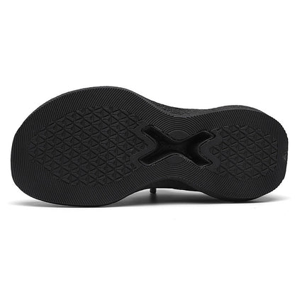 Wide Tox Box Comfy Leather Orthopedic Sneakers - Bellkmart