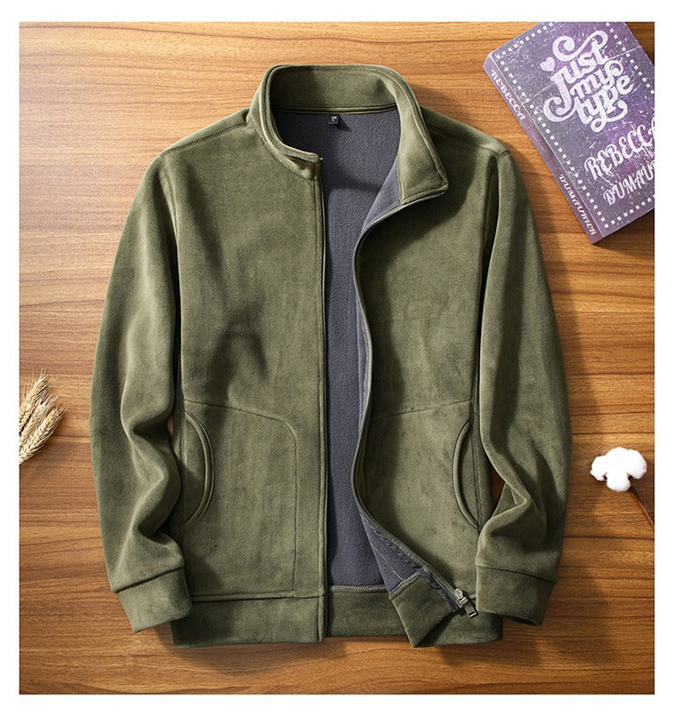 Warm stand-up collar outdoor sports jacket