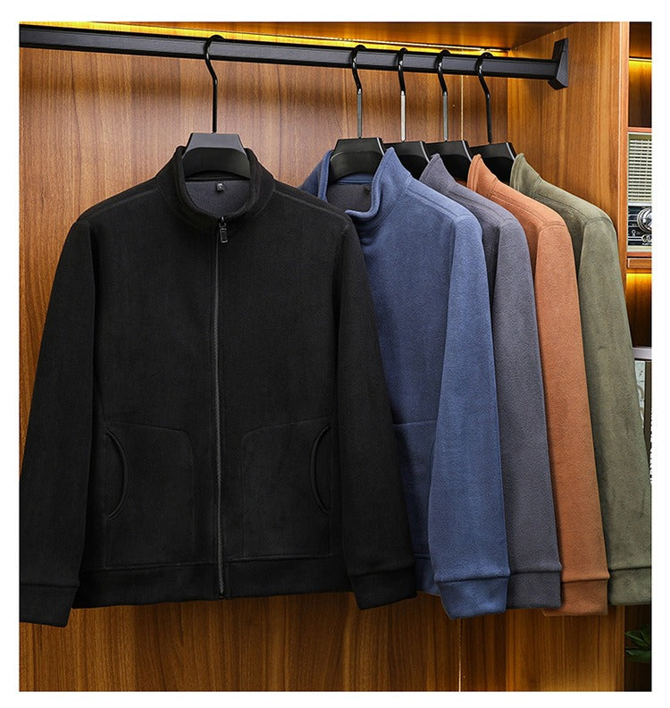 Warm stand-up collar outdoor sports jacket