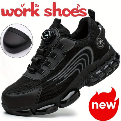 Breathable Work Shoes with Adjustable Buckle Straps - Bellkmart