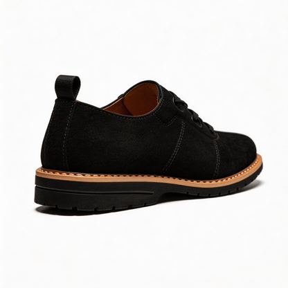 Versatile soft-soled patchwork hand-stitched leather shoes