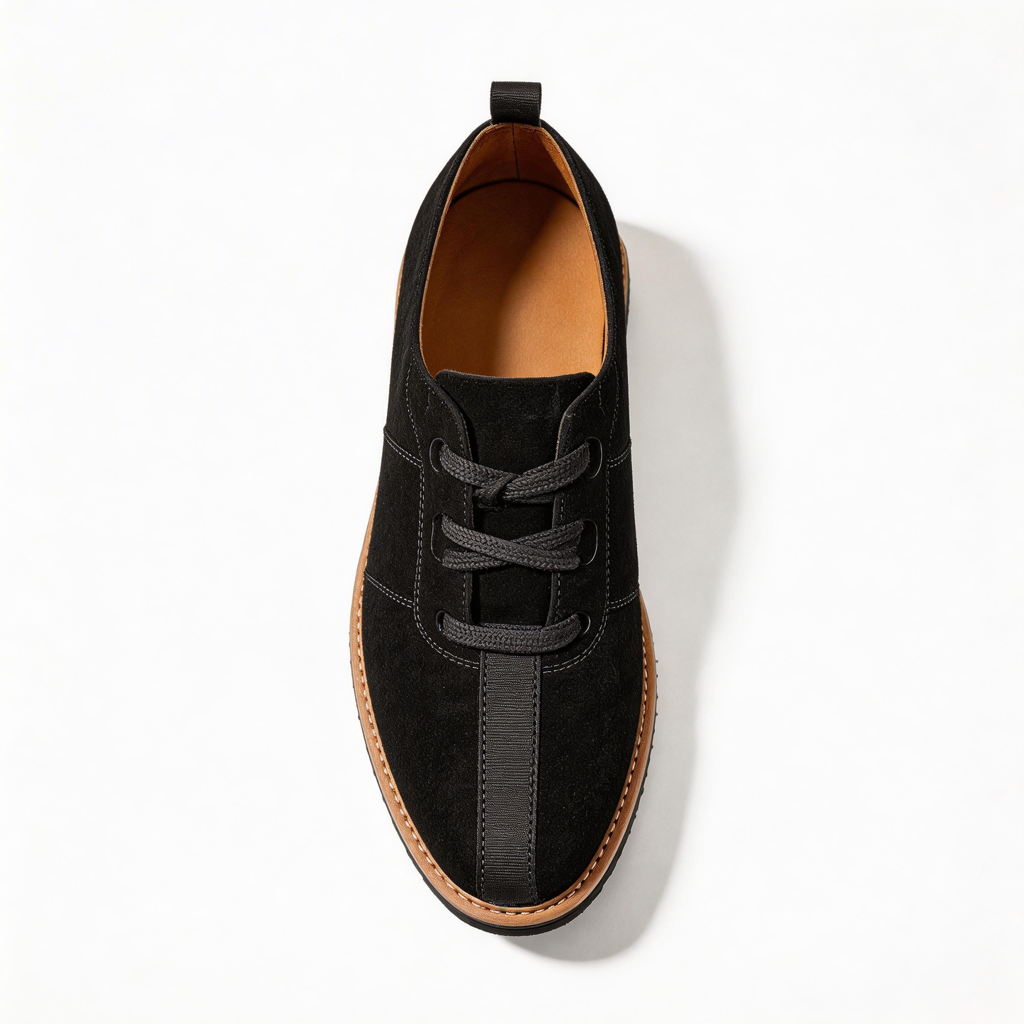 Versatile soft-soled patchwork hand-stitched leather shoes