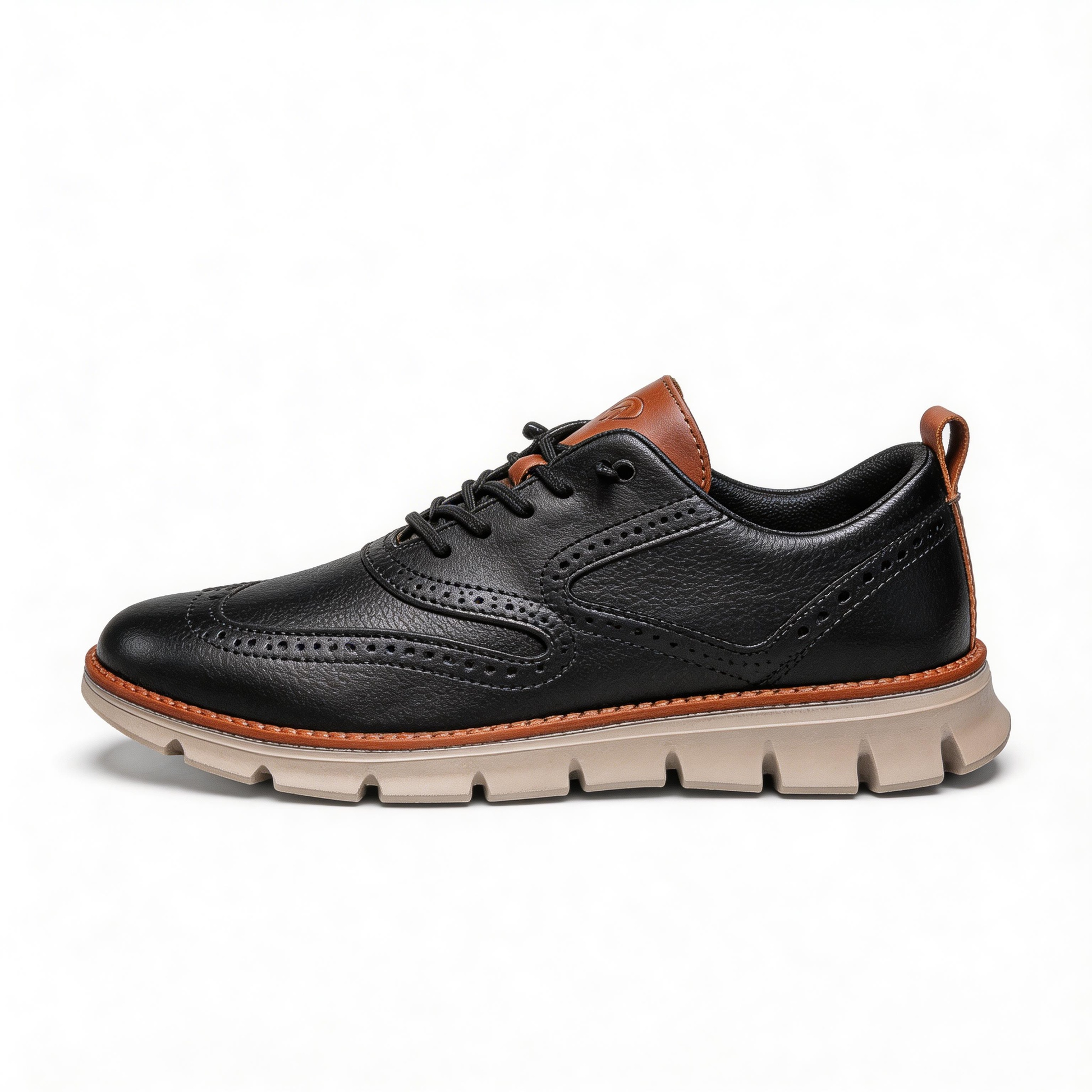 Leather slip-on comfortable men's shoes - Bellkmart