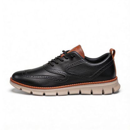 Leather slip-on comfortable men's shoes - Bellkmart