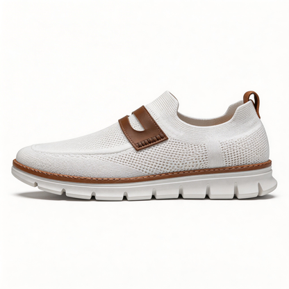 Bellkmart Slip On Mesh Breathable Sneakers - White - Bellkmart