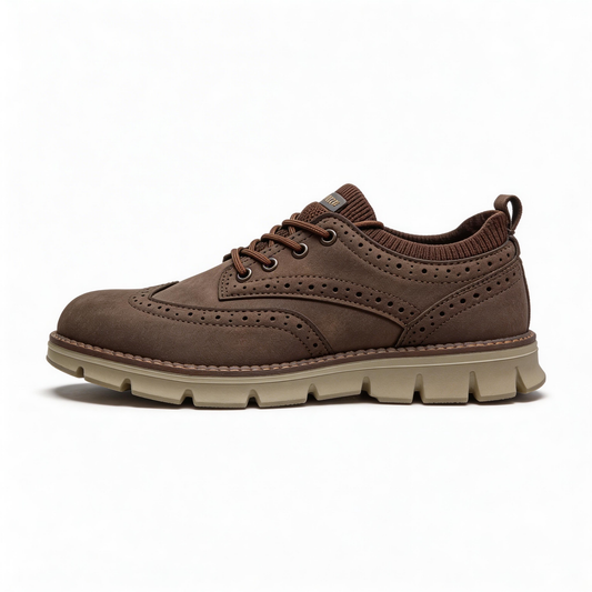 Bellkmart Men's Autumn Breathable Sneakers Classic Orthopedic Sneakers - Brown - Bellkmart