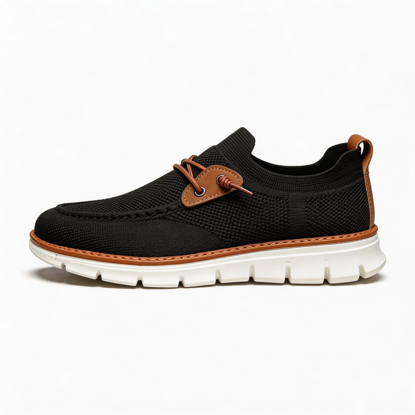 Bellkmart Mesh Casual Lightweight Breathable Soft Soled Shoes - Black - Bellkmart