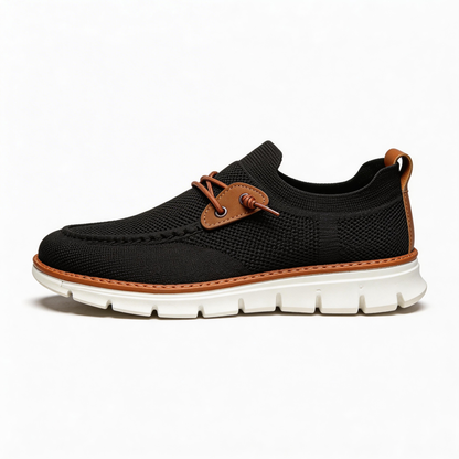 Bellkmart Mesh Casual Lightweight Breathable Soft Soled Shoes - Black - Bellkmart