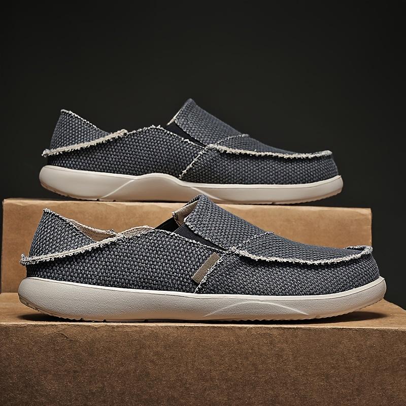 Breathable Comfort & Lightweight Style Men's Canvas Slip On Loafers - Bellkmart