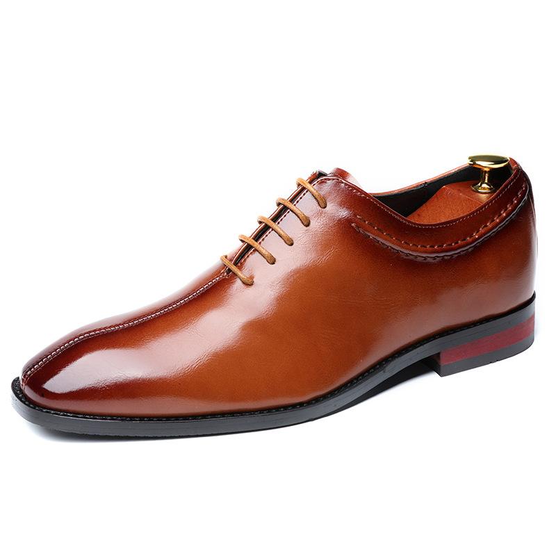 Italian handmade square toe business dress monk shoes - Bellkmart