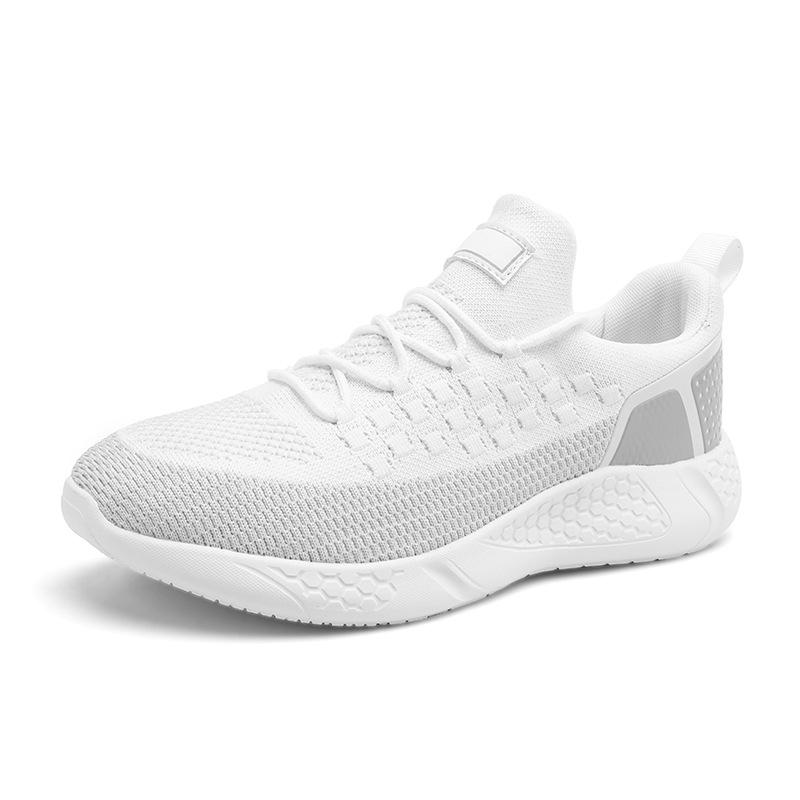 Fashion casual shoes lightweight fly-woven running sneakers - Bellkmart