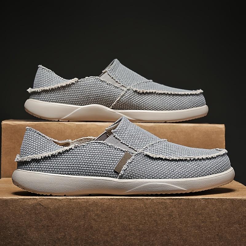 Breathable Comfort & Lightweight Style Men's Canvas Slip On Loafers - Bellkmart