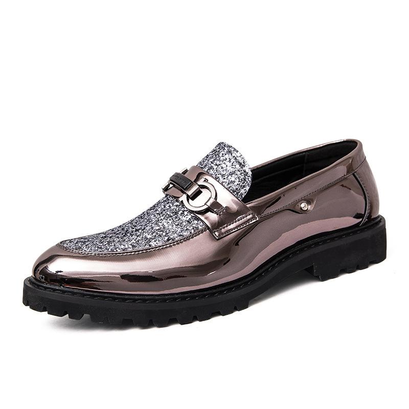 Italian handmade sequin fashion leather shoes - Bellkmart