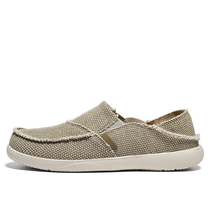 Breathable Comfort & Lightweight Style Men's Canvas Slip On Loafers - Bellkmart