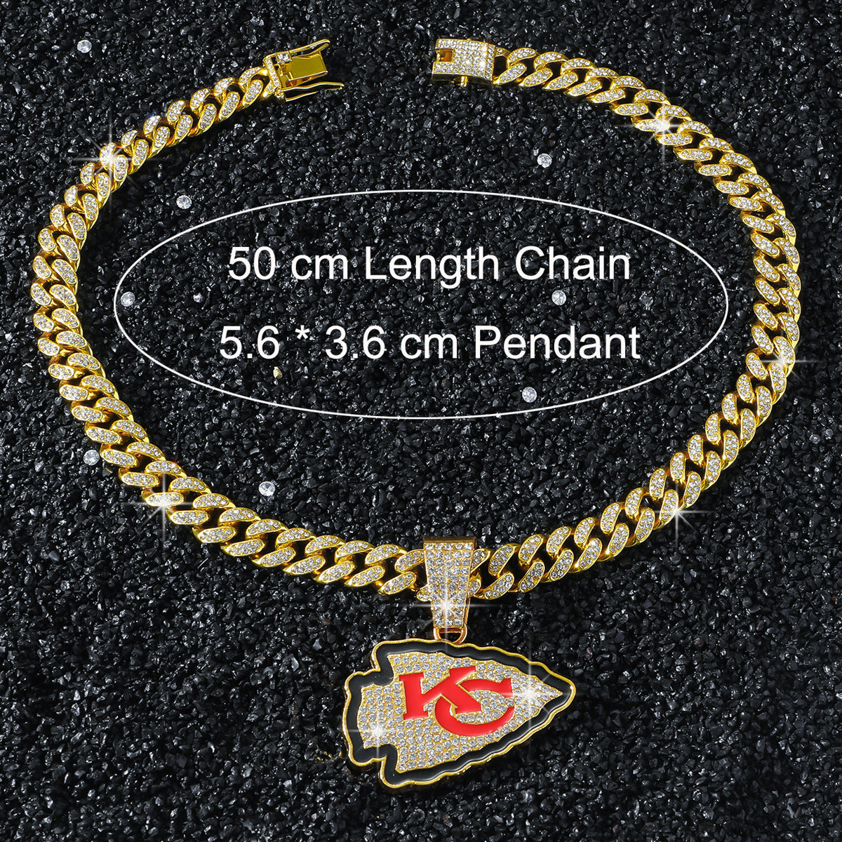 Kansas City Chiefs necklace size guide