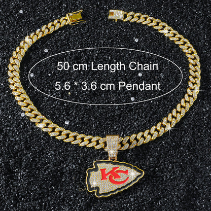 Kansas City Chiefs necklace size guide
