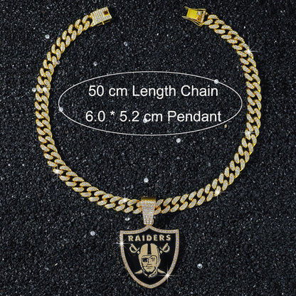 Las Vegas Raiders necklace size guide