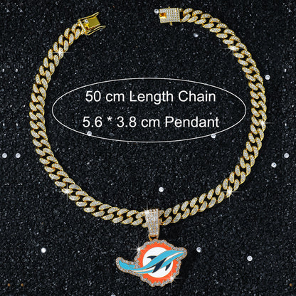 Miami Dolphins necklace size guide