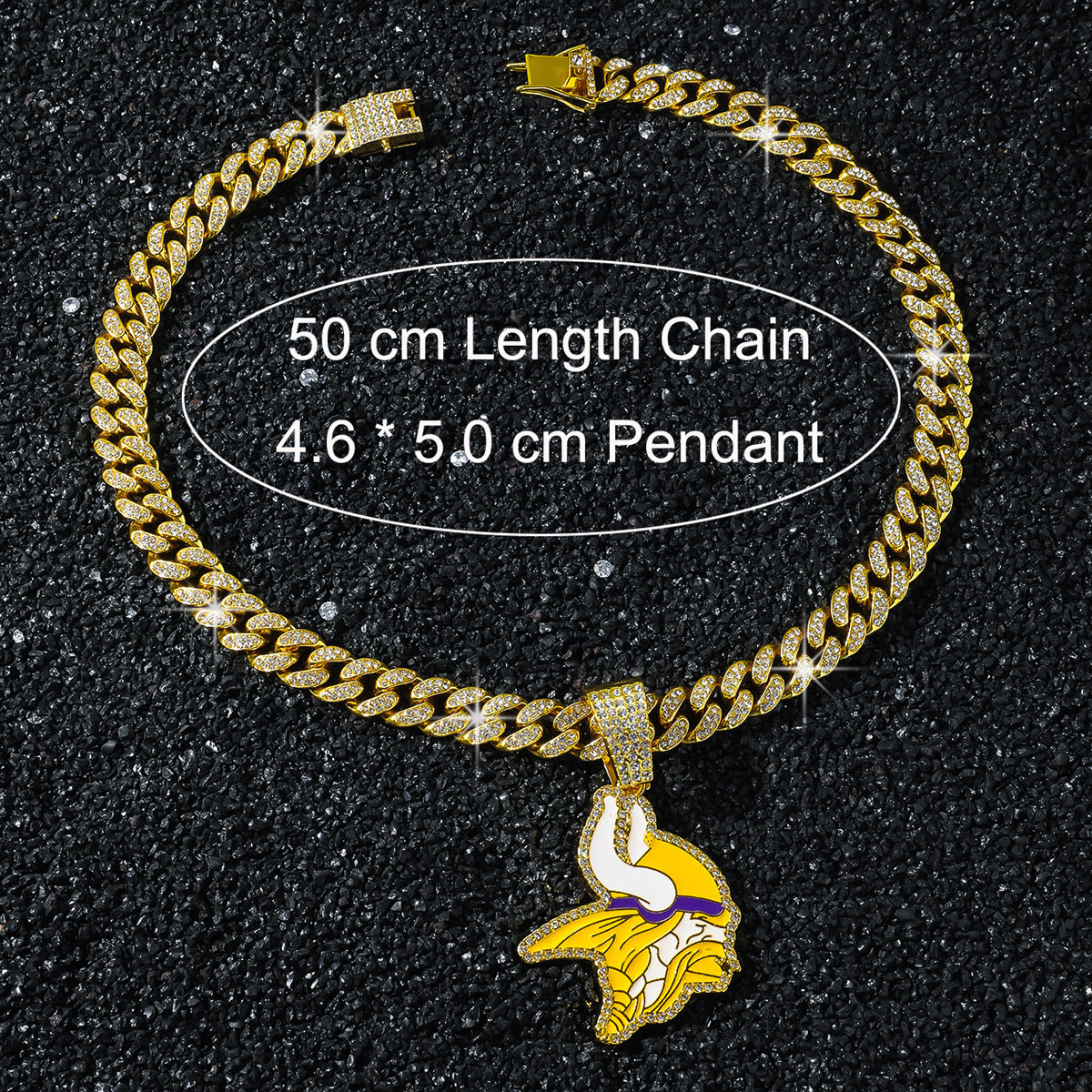 Minnesota Vikings necklace size guide