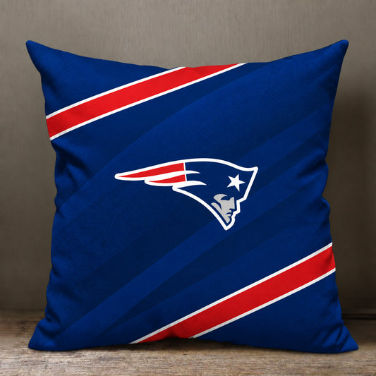 New England Patriots sofa cushion cover showing the team graphic and patterned design