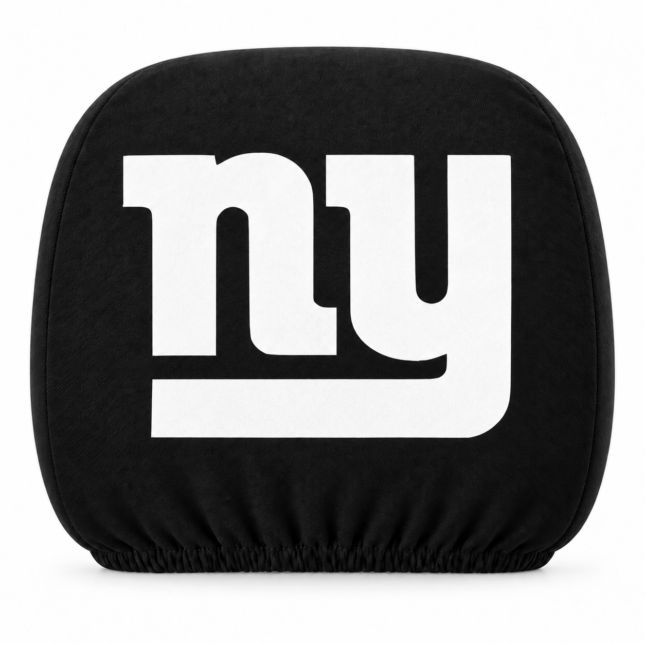 New York Giants car headrest cover, Style 1 logo design, white background
