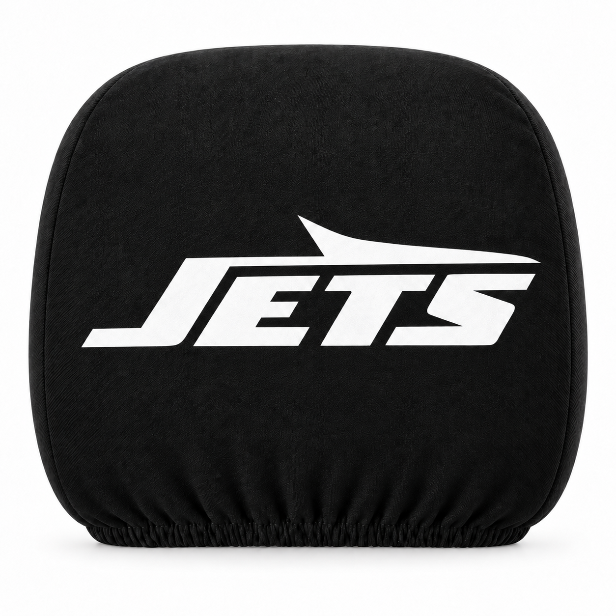 New York Jets car headrest cover, Style 1 logo design, white background